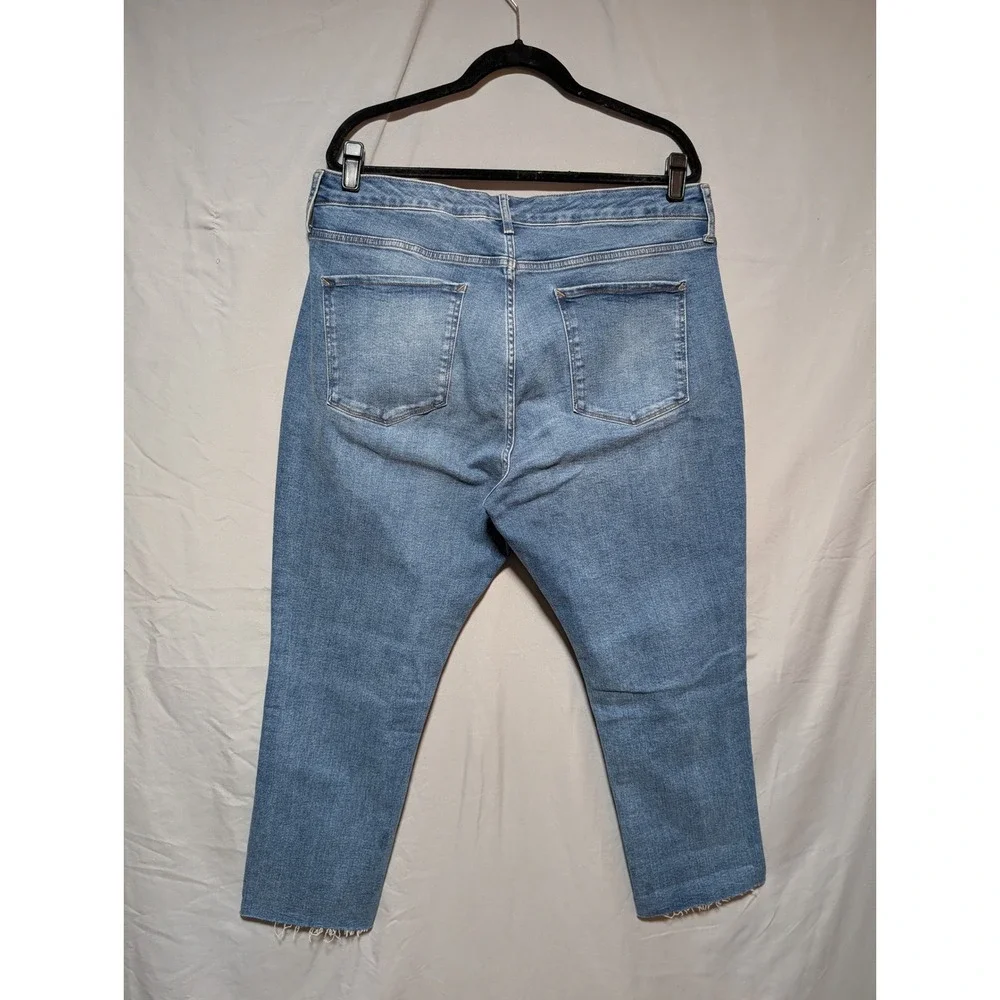 A New Approach A.N.A Medium Wash High Rise Straight Cotton Jeans New Plus 18W